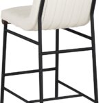 Burke Vegan Leather Upholstered Counter Stools