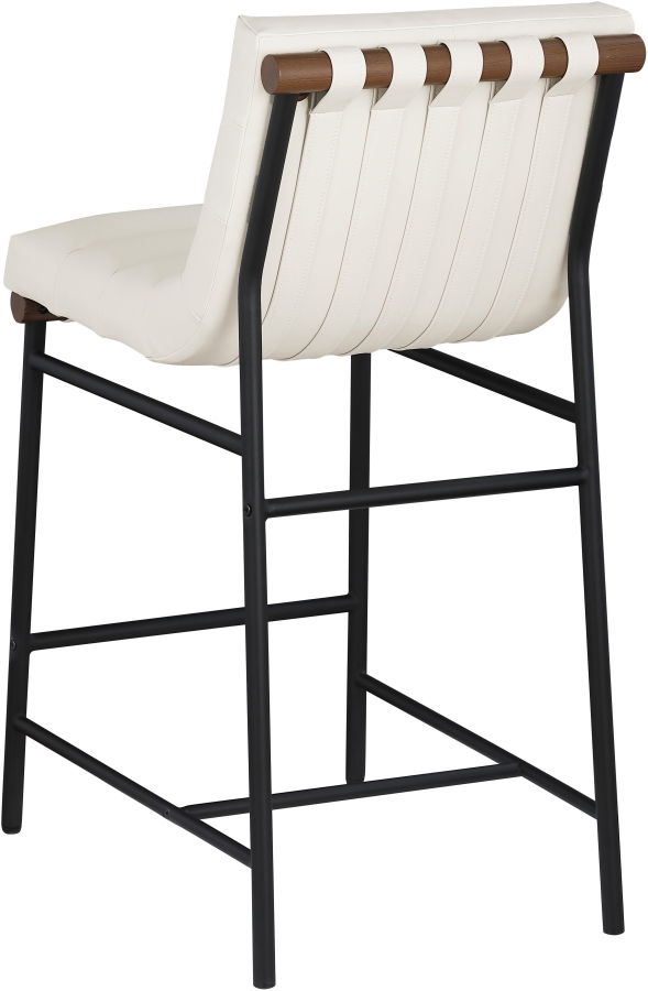 Burke Vegan Leather Upholstered Counter Stools
