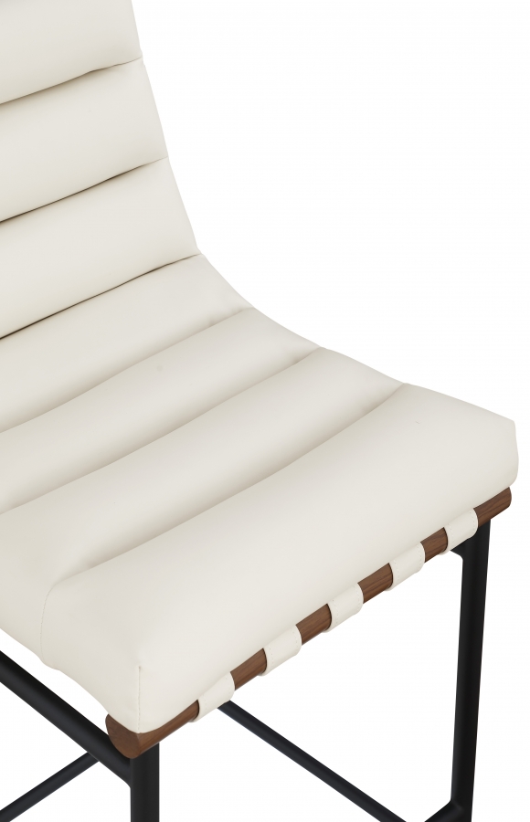 Burke Vegan Leather Upholstered Counter Stools