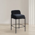 Burton Chenille Fabric Upholstered Bar / Counter Stool