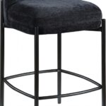 Burton Chenille Fabric Upholstered Bar / Counter Stool