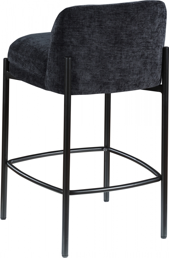 Burton Chenille Fabric Upholstered Bar / Counter Stool