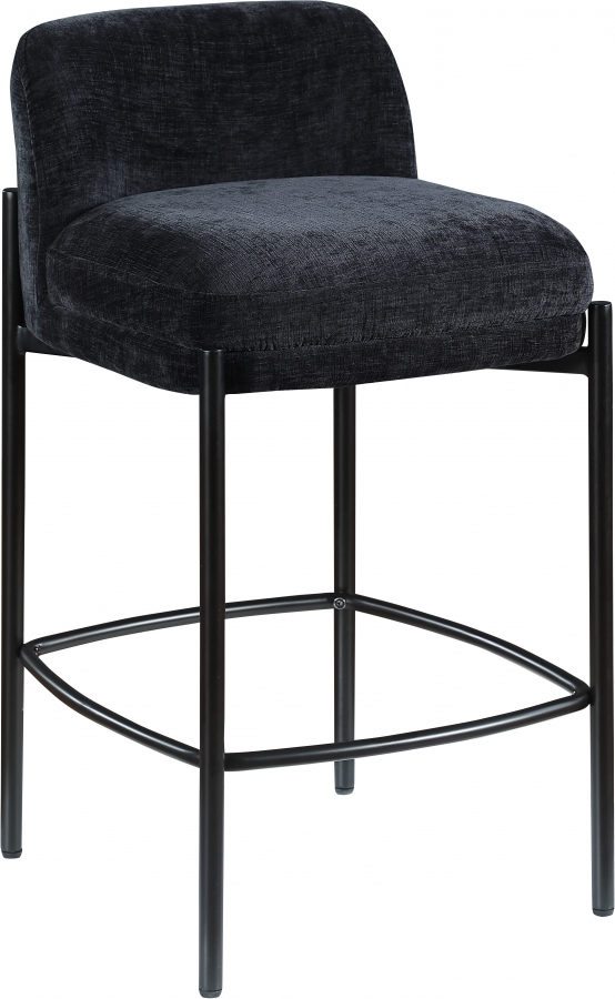 Burton Chenille Fabric Upholstered Bar / Counter Stool
