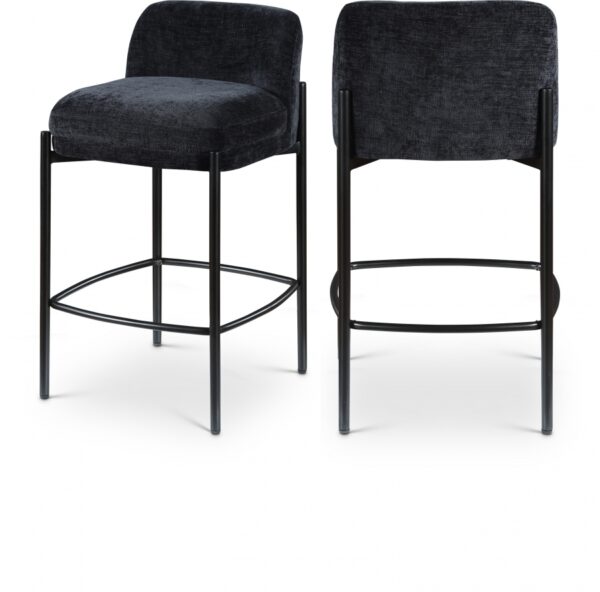Burton Chenille Fabric Upholstered Bar / Counter Stool