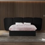 Shiloh Boucle Fabric Upholstered Bed