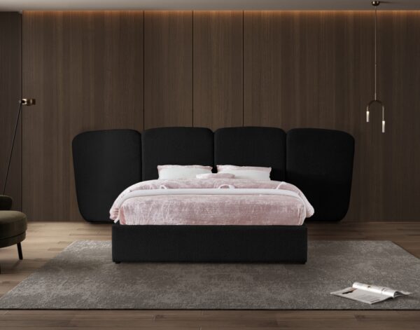 Shiloh Boucle Fabric Upholstered Bed