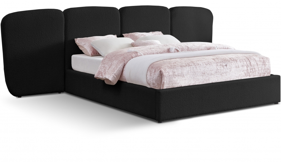 Shiloh Boucle Fabric Upholstered Bed