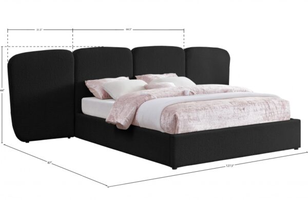 Shiloh Boucle Fabric Upholstered Bed