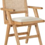 Abby Vegan Leather Upholstered Dining Arm Chair