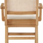 Abby Vegan Leather Upholstered Dining Arm Chair