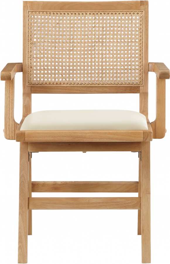 Abby Vegan Leather Upholstered Dining Arm Chair
