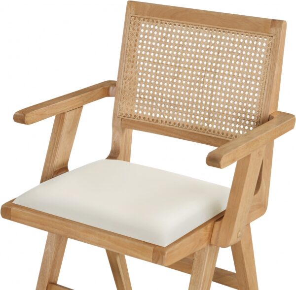Abby Vegan Leather Upholstered Dining Arm Chair