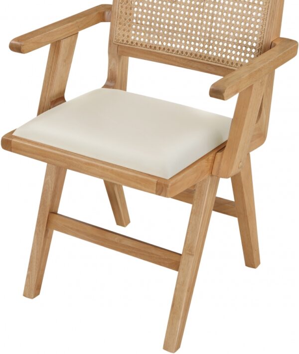 Abby Vegan Leather Upholstered Dining Arm Chair