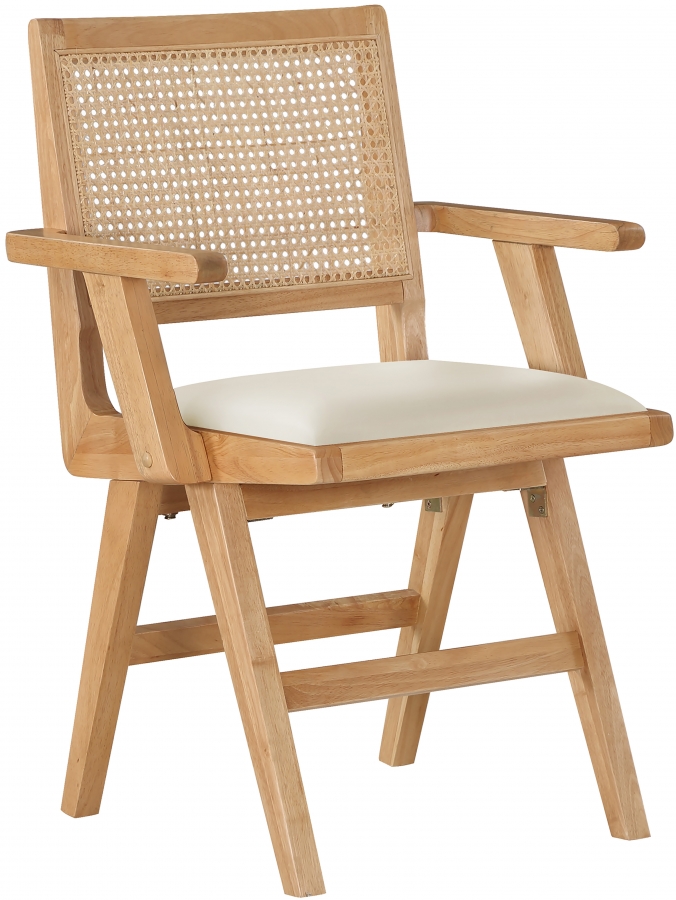 Abby Vegan Leather Upholstered Dining Arm Chair