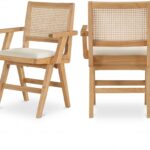 Abby Vegan Leather Upholstered Dining Arm Chair