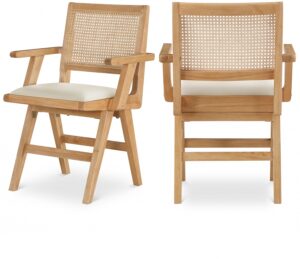 Abby Vegan Leather Upholstered Dining Arm Chair