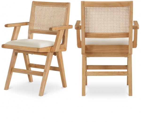 Abby Vegan Leather Upholstered Dining Arm Chair