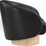 Gibson Vegan Leather Upholstered Swivel Accent Chair