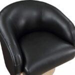 Gibson Vegan Leather Upholstered Swivel Accent Chair