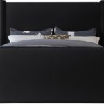 Elias Velvet Upholstered Bed