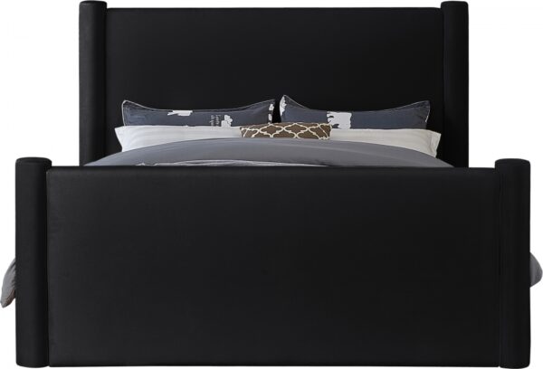 Elias Velvet Upholstered Bed