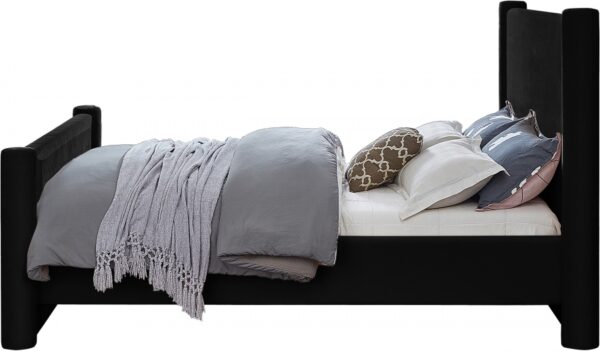 Elias Velvet Upholstered Bed