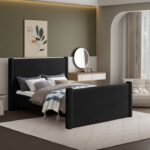 Elias Boucle Fabric Upholstered Bed
