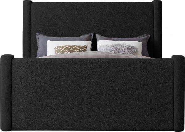 Elias Boucle Fabric Upholstered Bed
