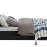 Elias Boucle Fabric Upholstered Bed