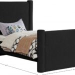 Elias Boucle Fabric Upholstered Twin Bed