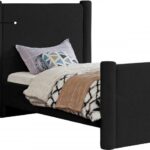 Elias Boucle Fabric Upholstered Twin Bed