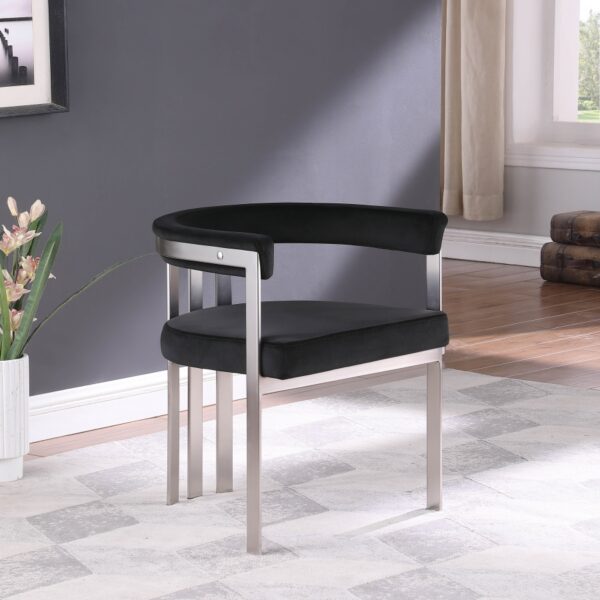 Marcello Stone Velvet Upholstered Dining Chair