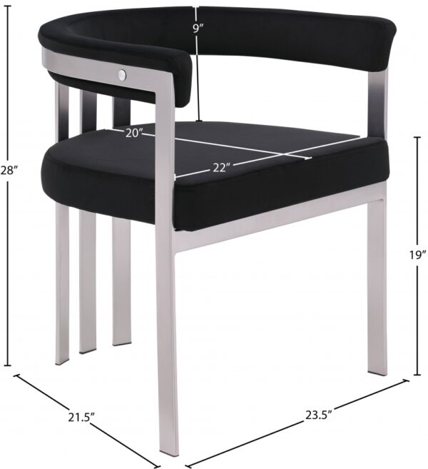 Marcello Stone Velvet Upholstered Dining Chair