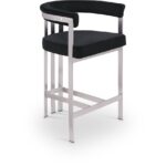 Marcello Velvet Upholstered Counter Stool