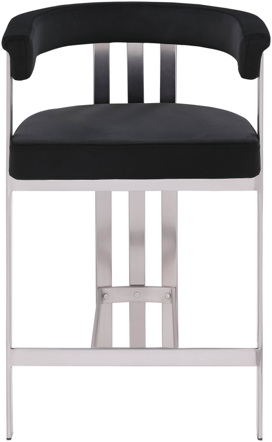 Marcello Velvet Upholstered Counter Stool