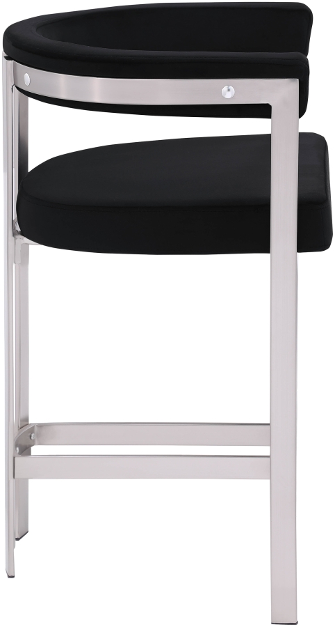 Marcello Velvet Upholstered Counter Stool