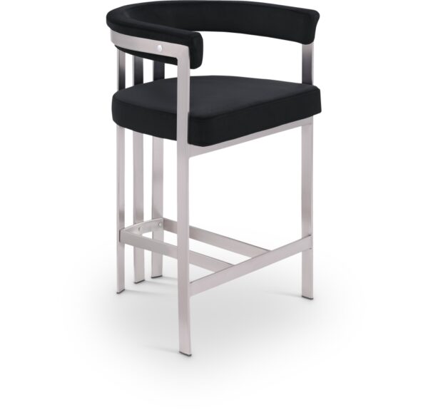 Marcello Velvet Upholstered Counter Stool