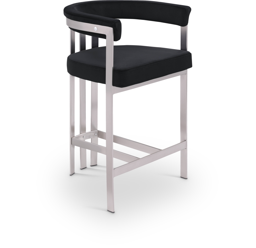 Marcello Velvet Upholstered Counter Stool