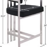 Marcello Velvet Upholstered Counter Stool