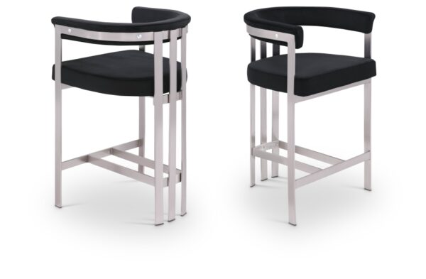 Marcello Velvet Upholstered Counter Stool