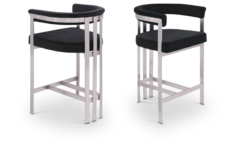 Marcello Velvet Upholstered Counter Stool