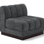 Quinn Chenille Fabric Upholstered Armless Modular Chair