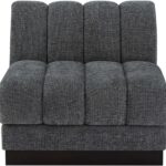 Quinn Chenille Fabric Upholstered Armless Modular Chair