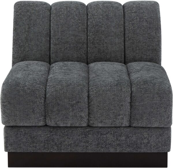 Quinn Chenille Fabric Upholstered Armless Modular Chair