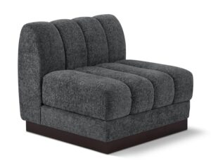 Quinn Chenille Fabric Upholstered Armless Modular Chair