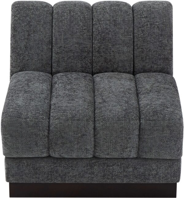 Quinn Chenille Fabric Upholstered Armless Modular Chair