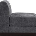 Quinn Chenille Fabric Upholstered Armless Modular Chair