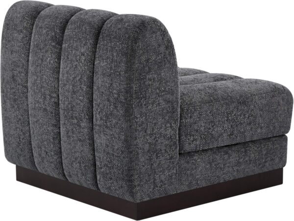 Quinn Chenille Fabric Upholstered Armless Modular Chair
