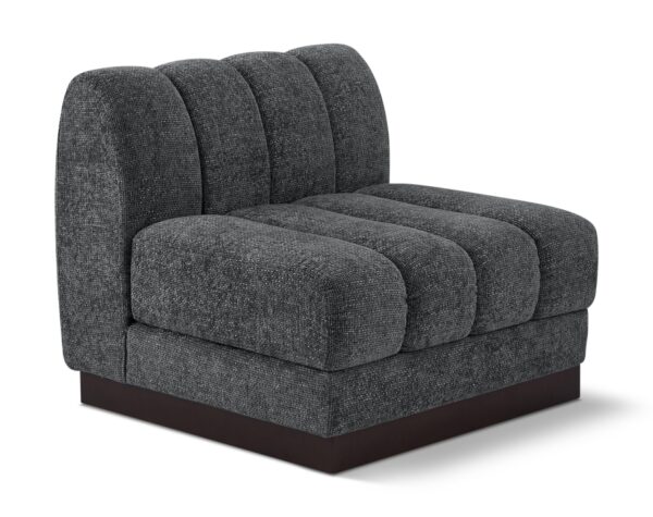 Quinn Chenille Fabric Upholstered Armless Modular Chair
