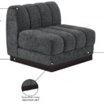 Quinn Chenille Fabric Upholstered Armless Modular Chair